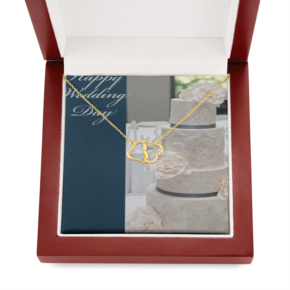 Happy Wedding Day Everlasting Love Necklace