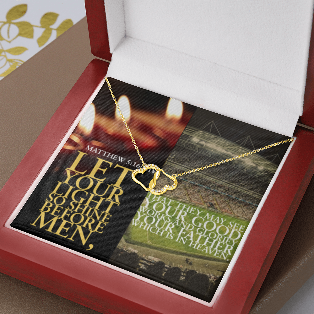 Everlasting love necklace in SCRIPTURE COLLAGE