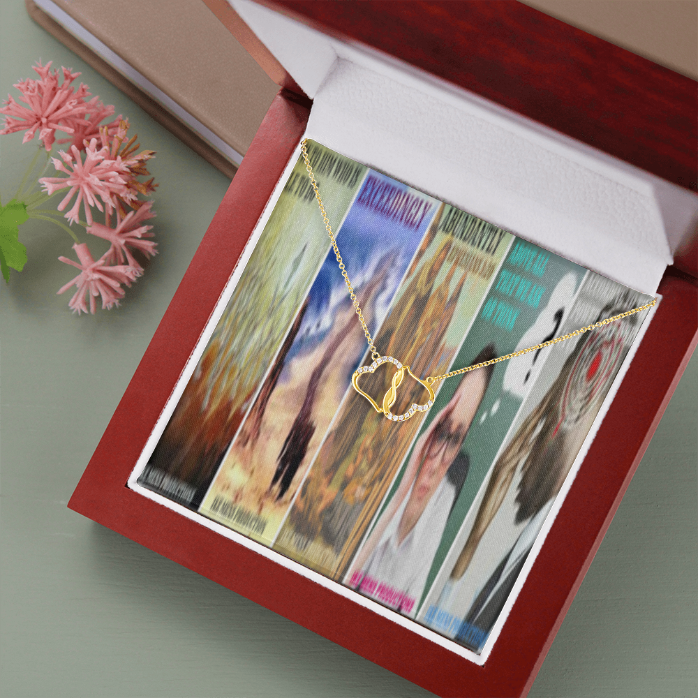 Everlasting Love Necklace in Scripture Collage