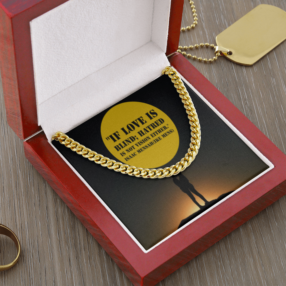 IKE MENS Quote Cuban Link Chain