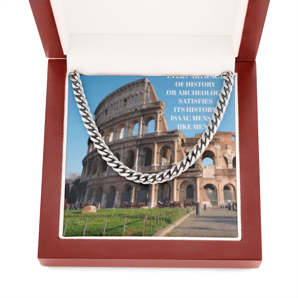 IKE MENS Quote Cuban Link Chain