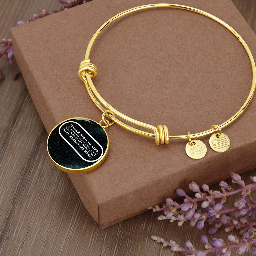 IKE MENS QUOTE CIRCLE BANGLE