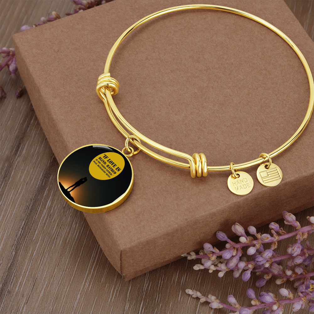 IKE MENS QUOTE CIRCLE BANGLE