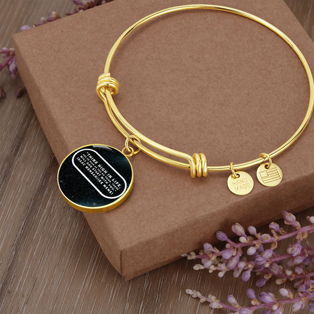 IKE MENS QUOTE CIRCLE BANGLE