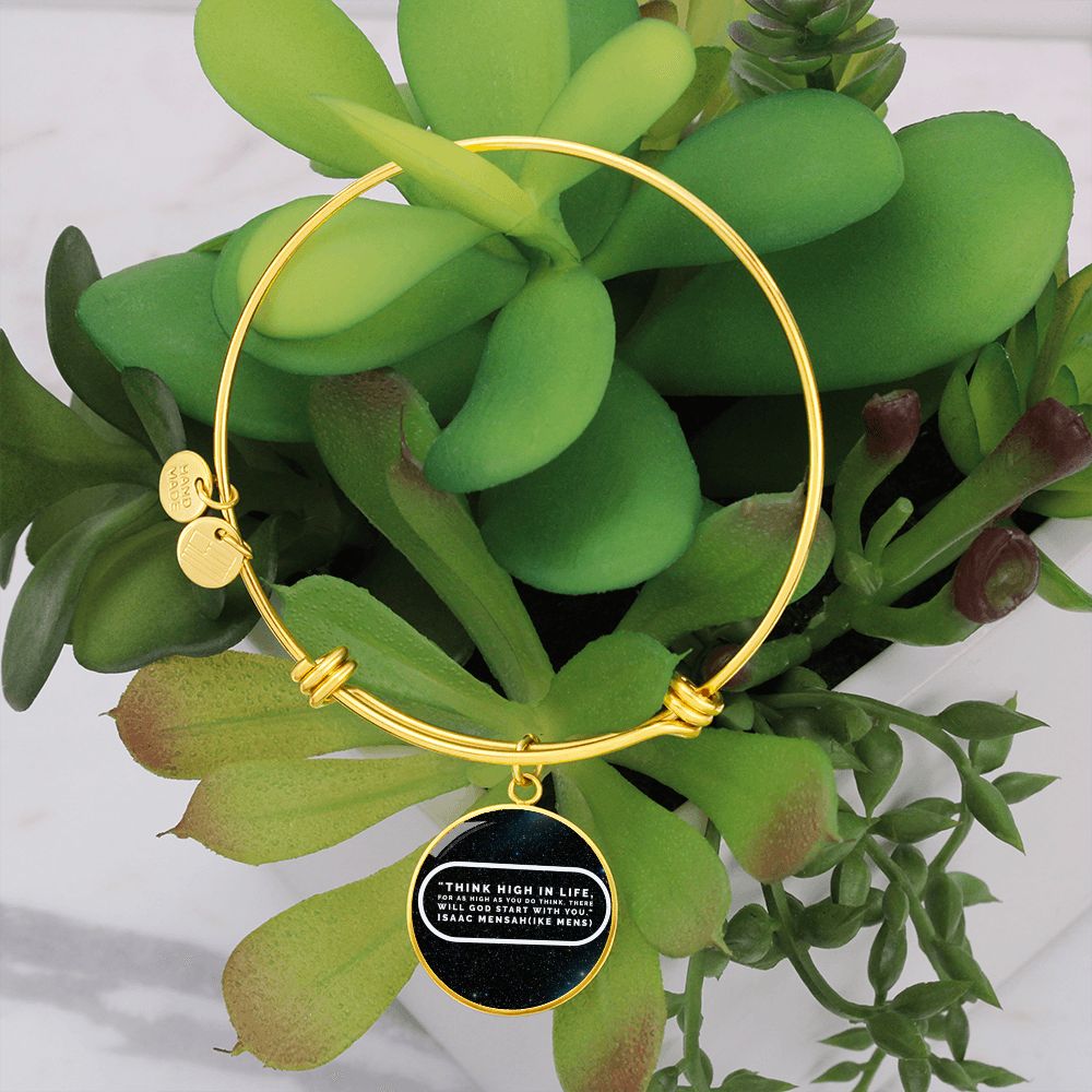 IKE MENS QUOTE CIRCLE BANGLE