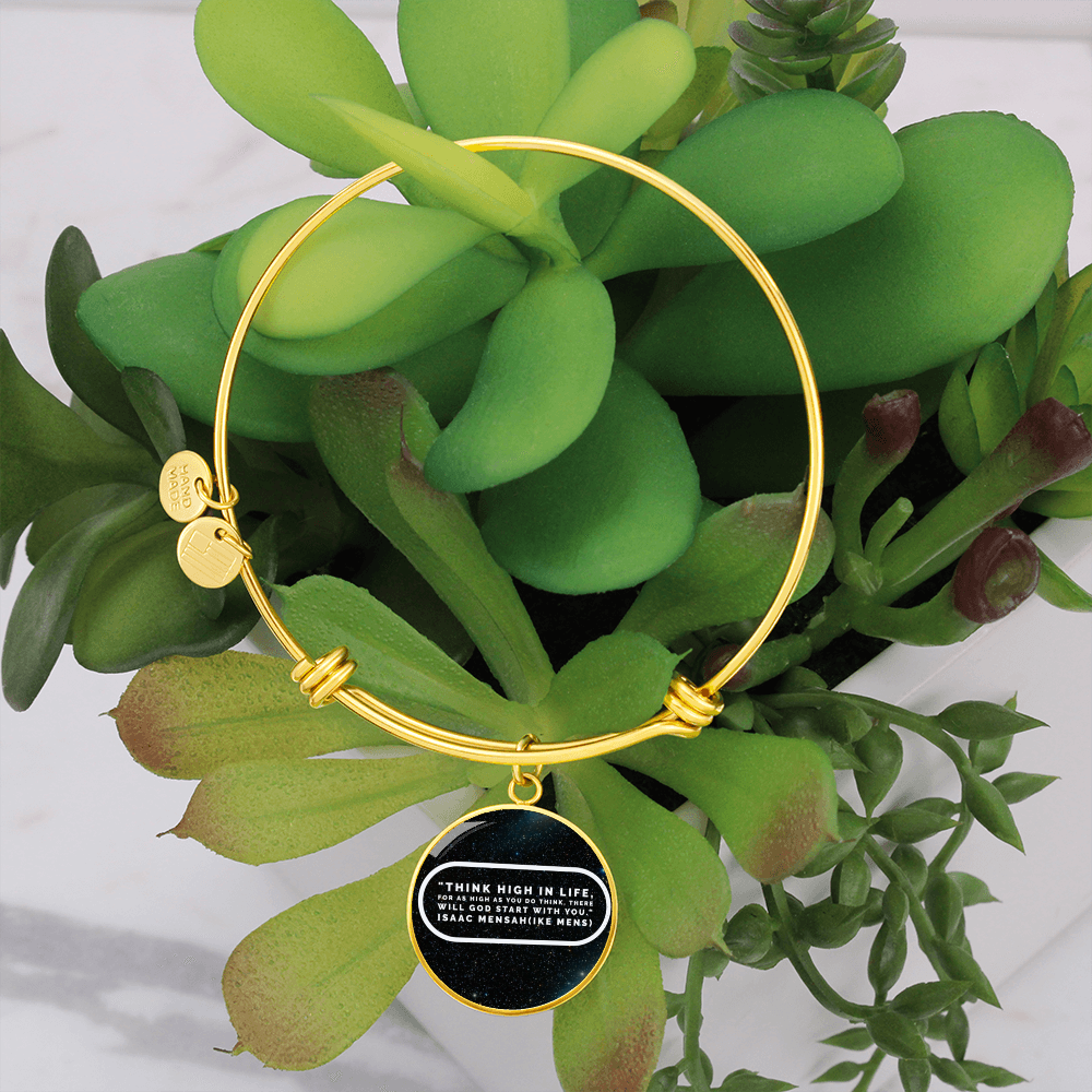 IKE MENS QUOTE CIRCLE BANGLE