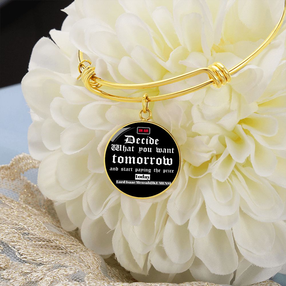 IKE MENS QUOTE CIRCLE BANGLE