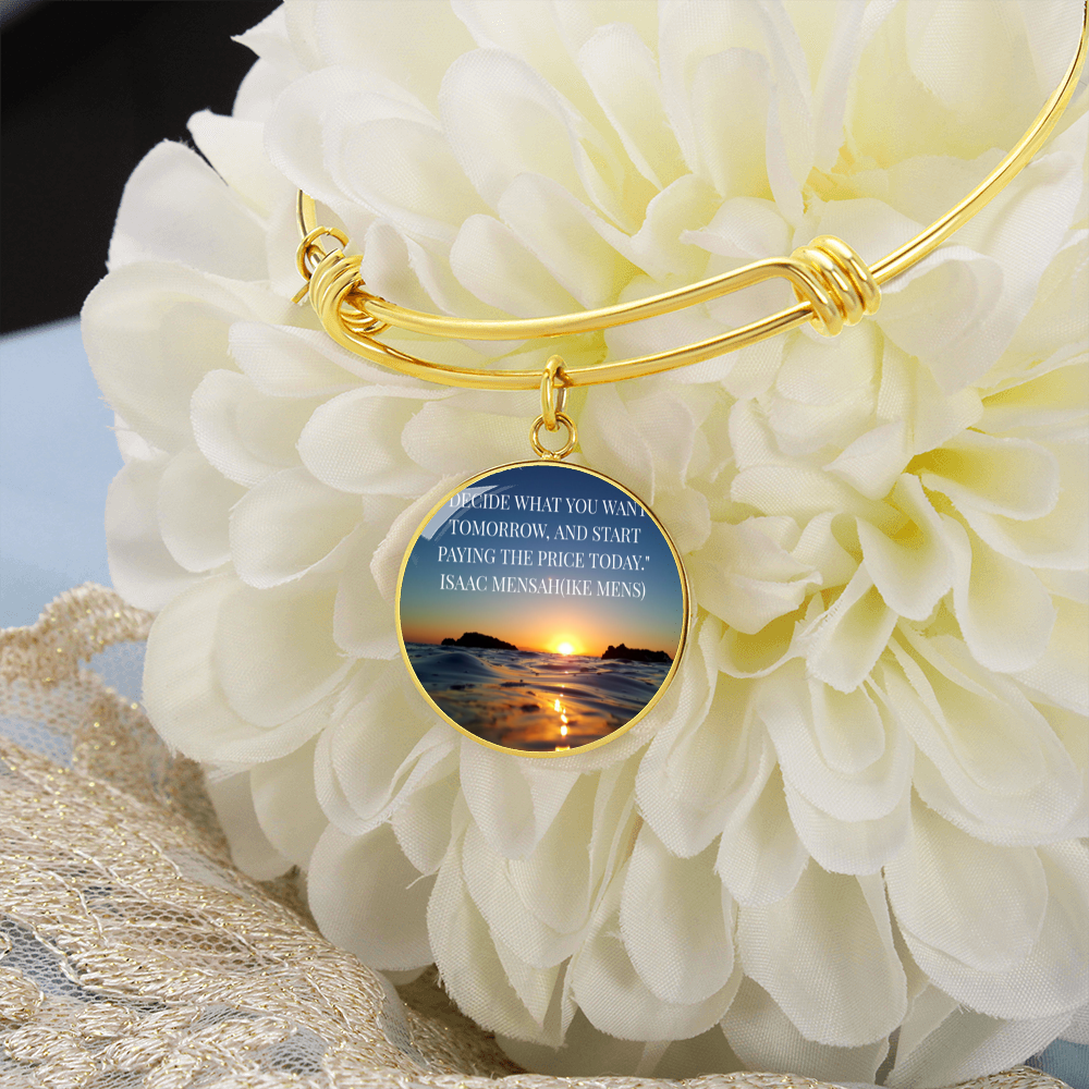 IKE MENS QUOTE CIRCLE BANGLE