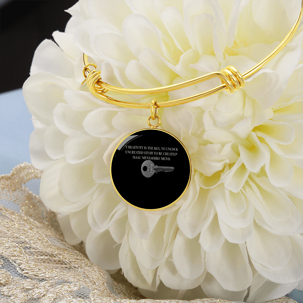IKE MENS QUOTE CIRCLE BANGLE