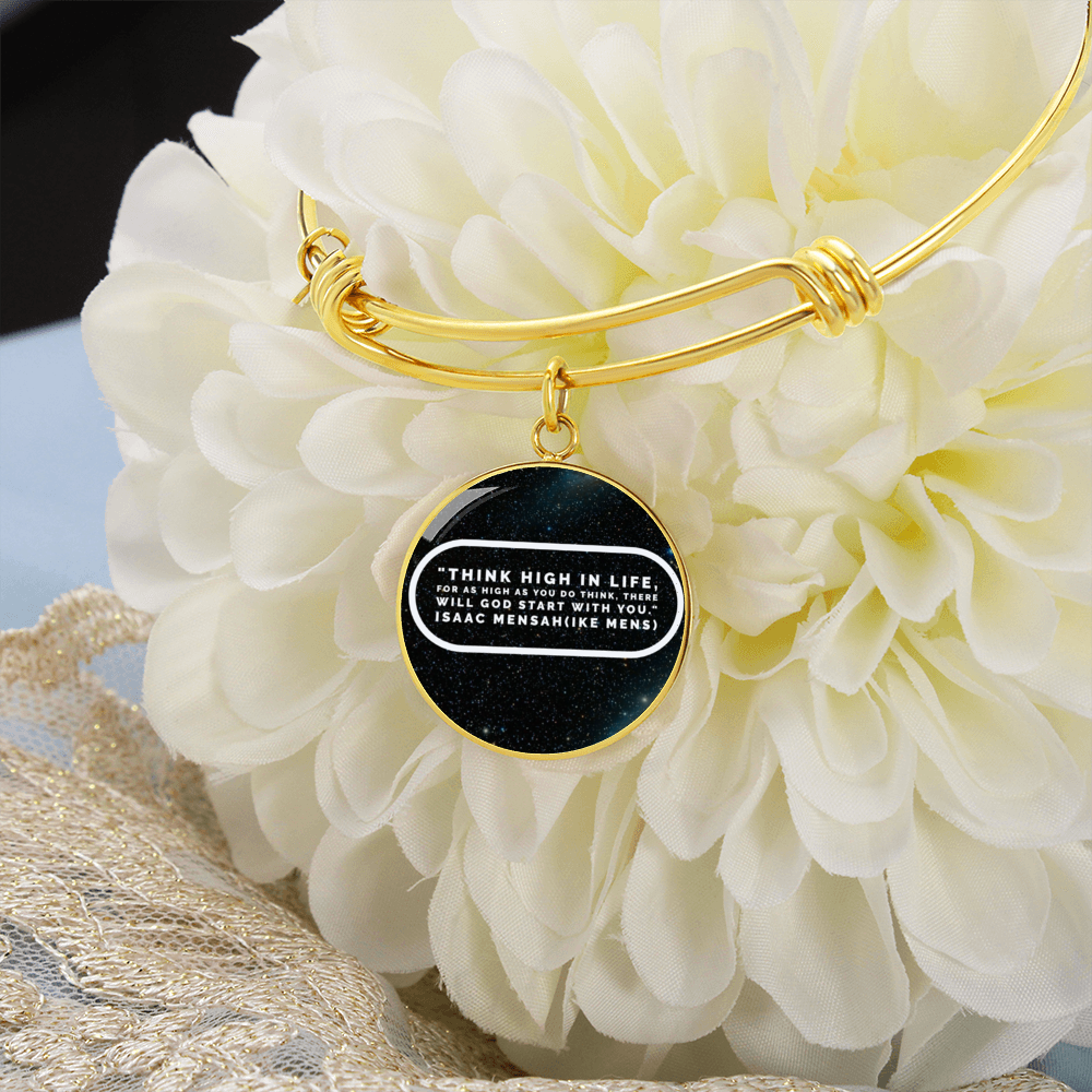IKE MENS QUOTE CIRCLE BANGLE