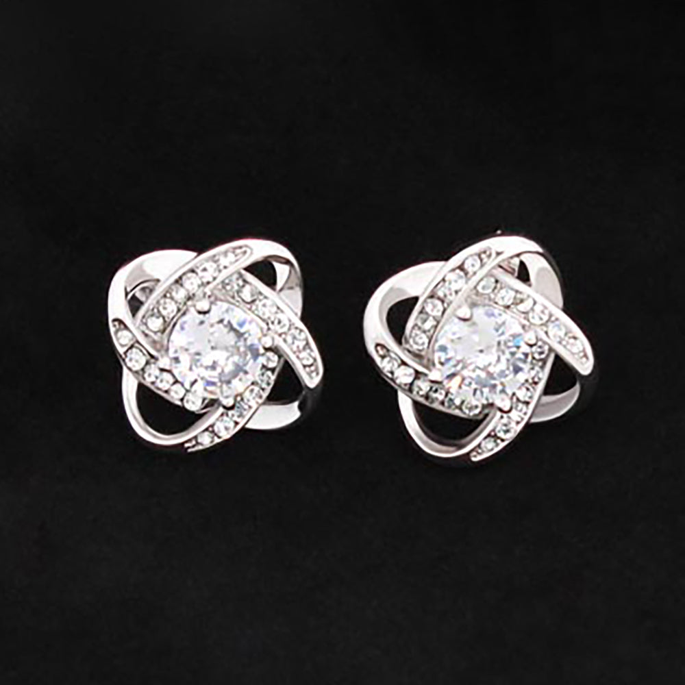 IKE MENS Love Knot Stud Earrings