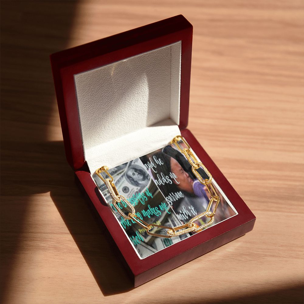 IKE MENS SCRIPTURE COLLAGE FOREVER LINKED NECKLACE