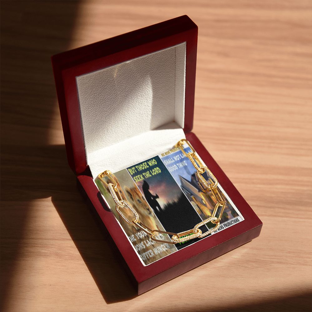 IKE MENS SCRIPTURE COLLAGE FOREVER LINKED NECKLACE