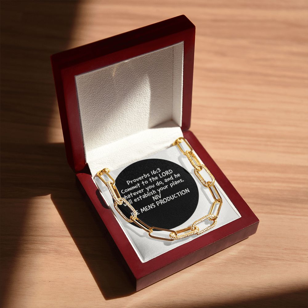FOREVER LINKED NECKLACE WITH PROVERBS