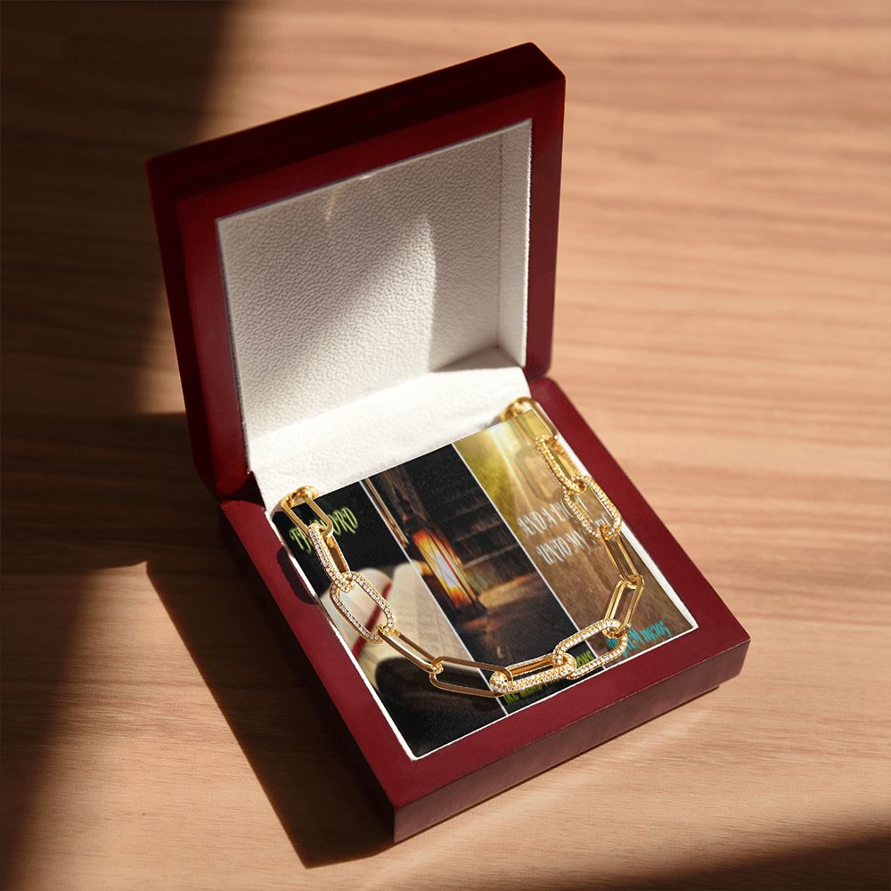 IKE MENS SCRIPTURE COLLAGE FOREVER LINKED NECKLACE