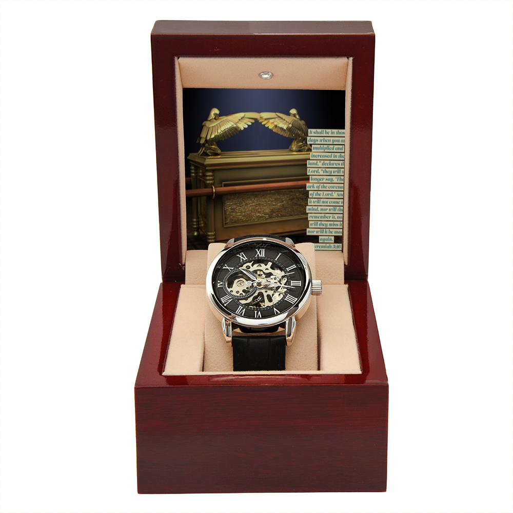 ARK OF THE COVENANT MENS OPENWORK WATCH