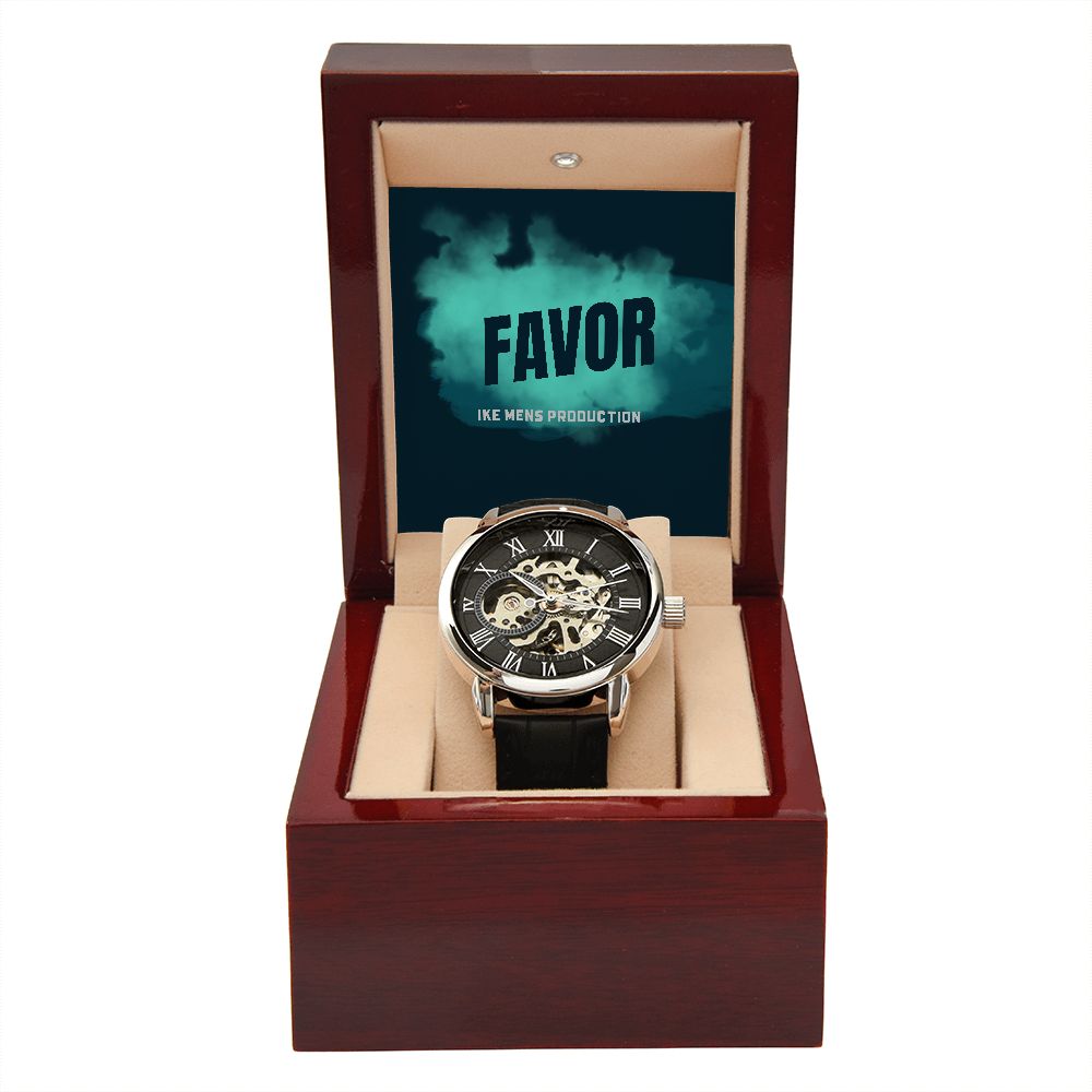 FAVOR MEN'S OPENWORK WATCH