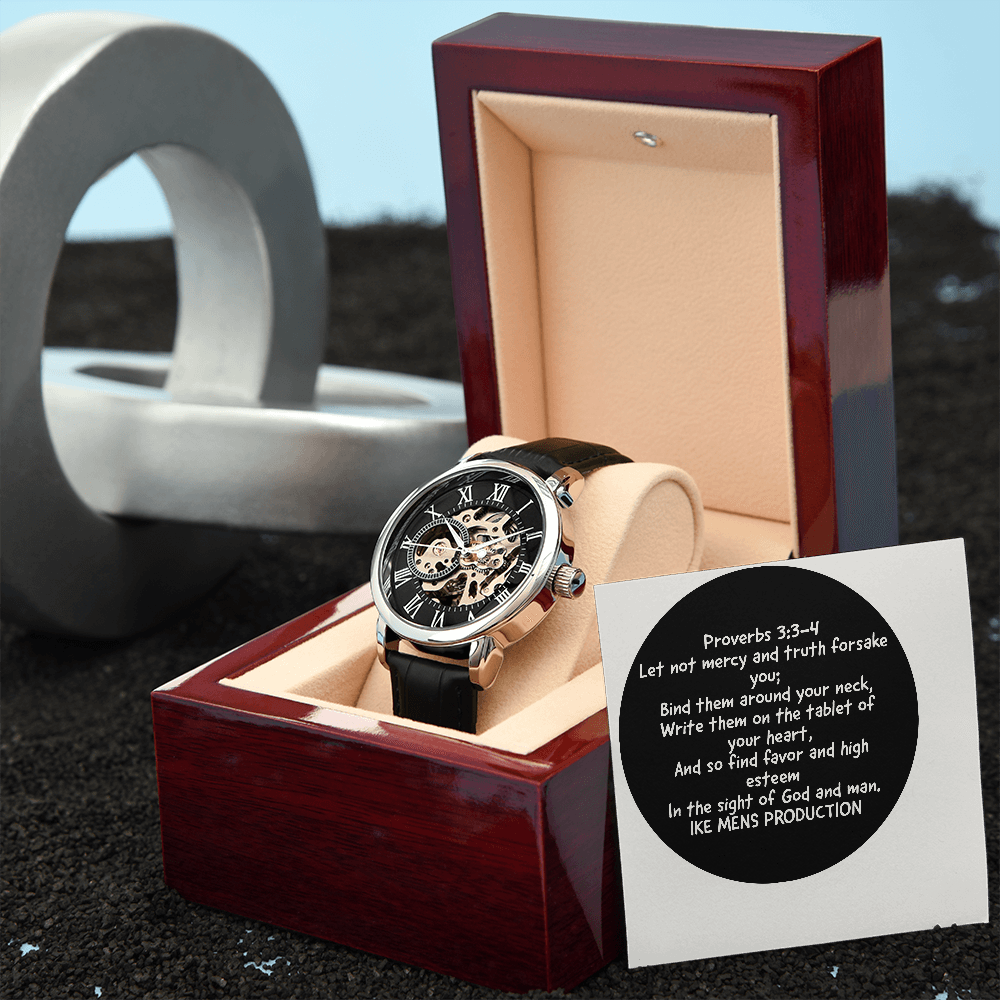 PROVERBS OPENWORK MEN'S WATCH