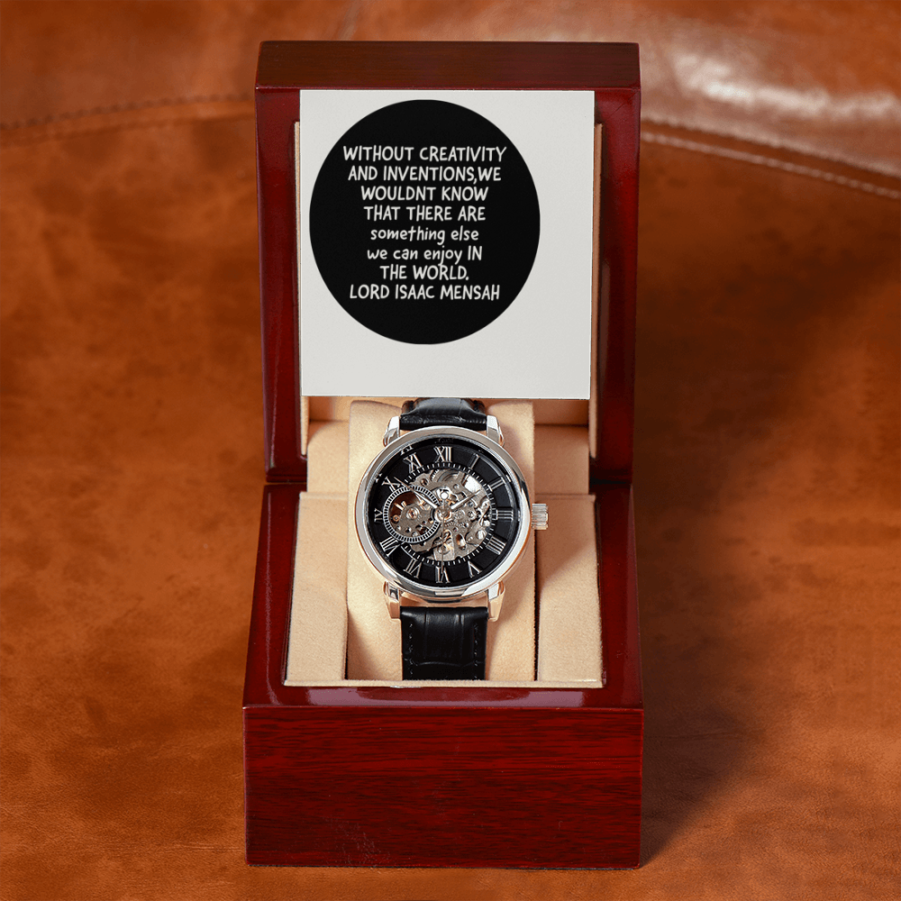 IKE MENS QUOTE OPENWORK MEN'S WATCH