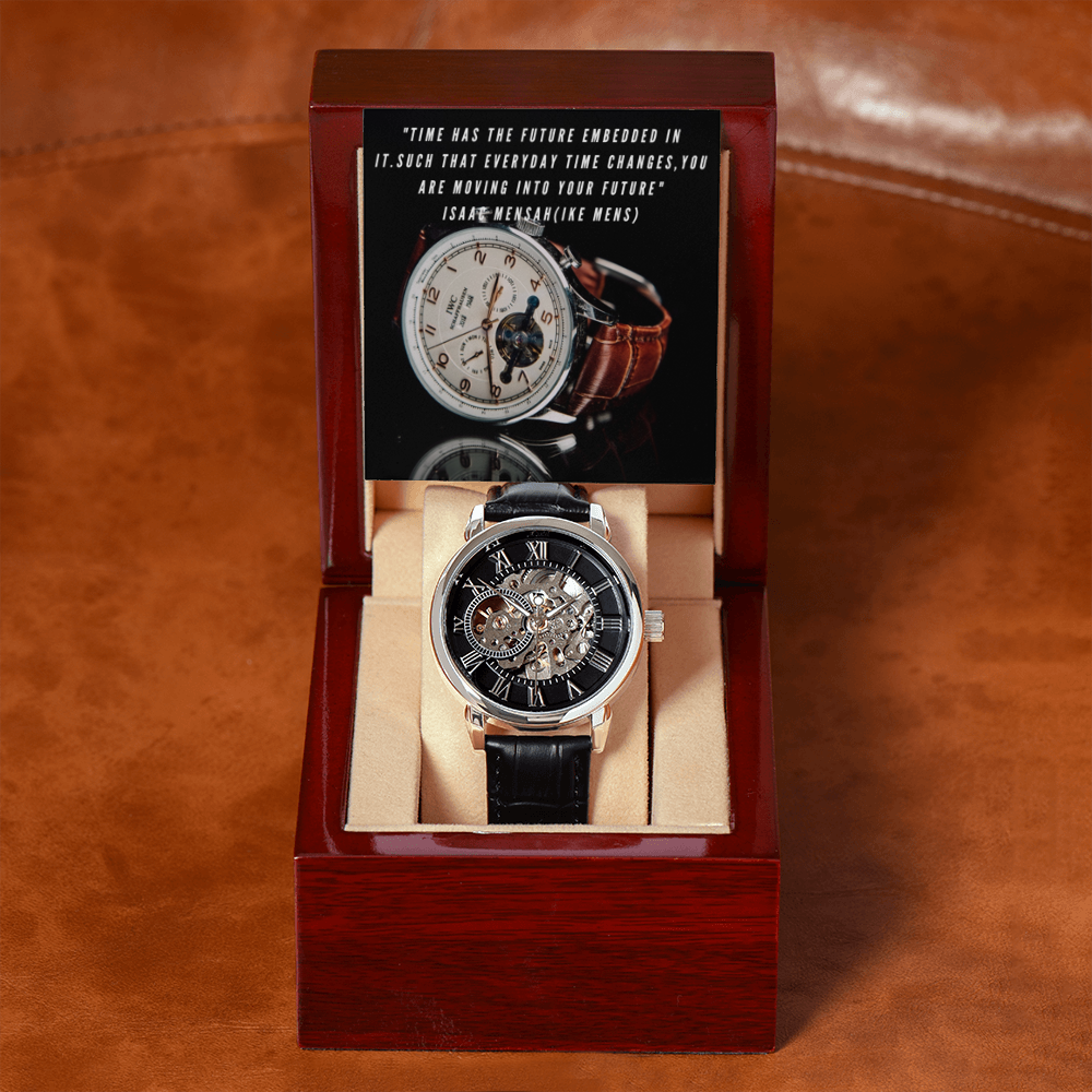 IKE MENS QUOTE OPENWORK MEN'S WATCH