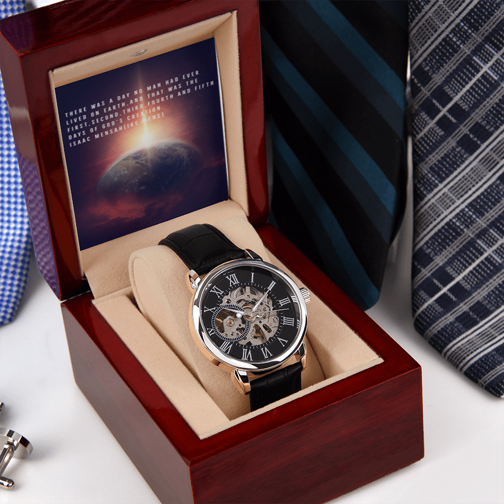 IKE MENS QUOTE OPENWORK MEN'S WATCH