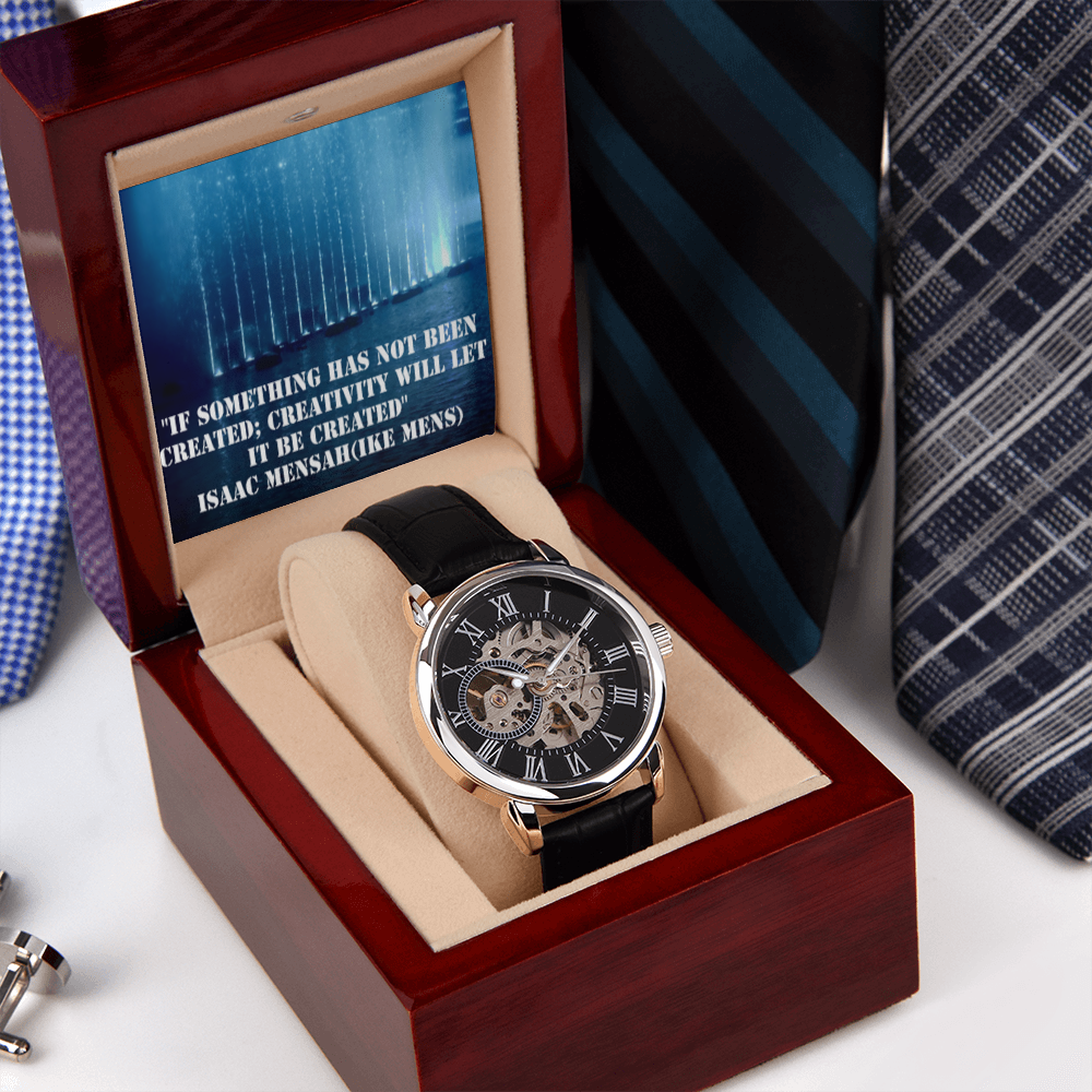 IKE MENS QUOTE OPENWORK MEN'S WATCH
