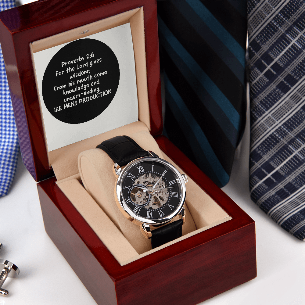 PROVERBS OPENWORK MEN'S WATCH