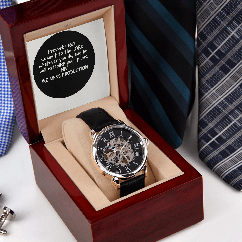 PROVERBS OPENWORK MEN'S WATCH