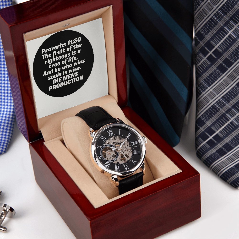 PROVERBS OPENWORK MEN'S WATCH