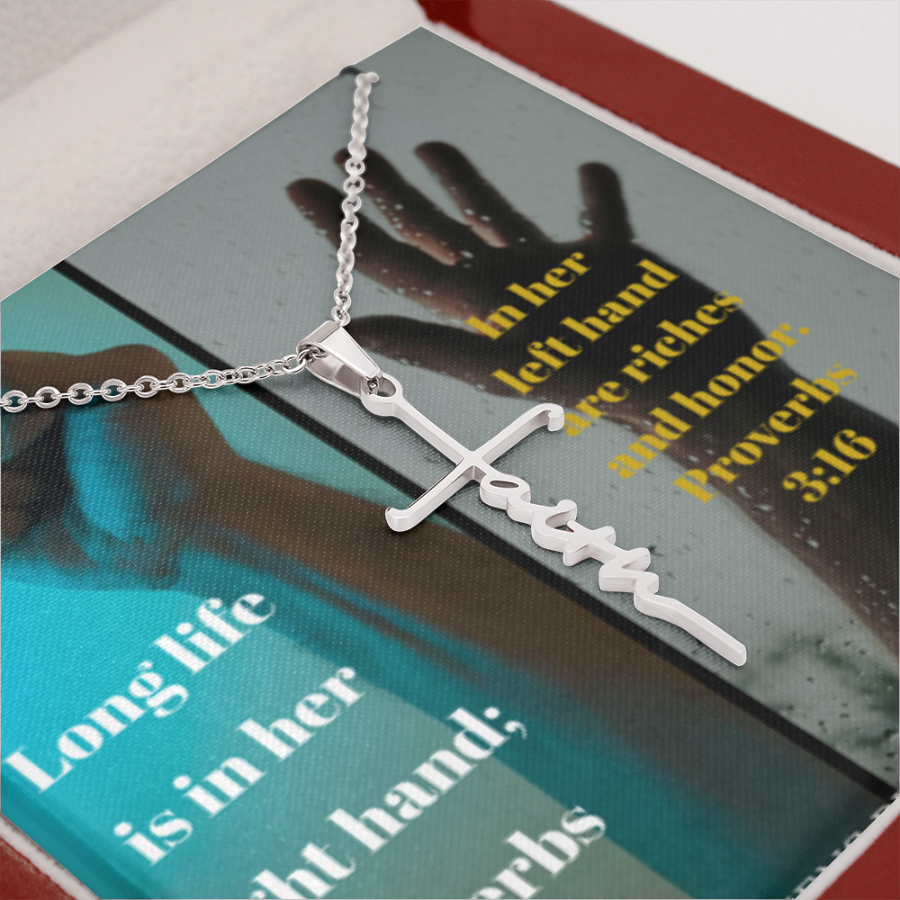 IKE MENS SCRIPTURE COLLAGE FAITH CROSS