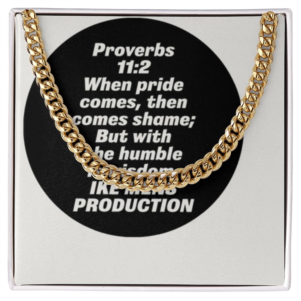 CUBAN LINK CHAIN WITH PROVERBS