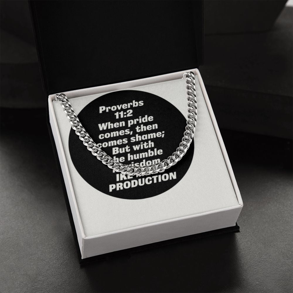 CUBAN LINK CHAIN WITH PROVERBS