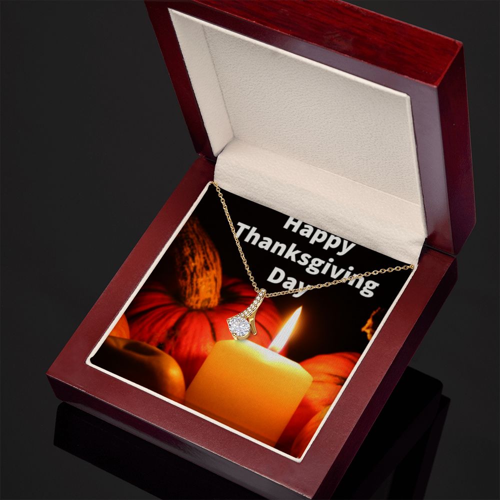 HAPPY THANKSGIVING DAY ALLURING BEAUTY NECKLACE