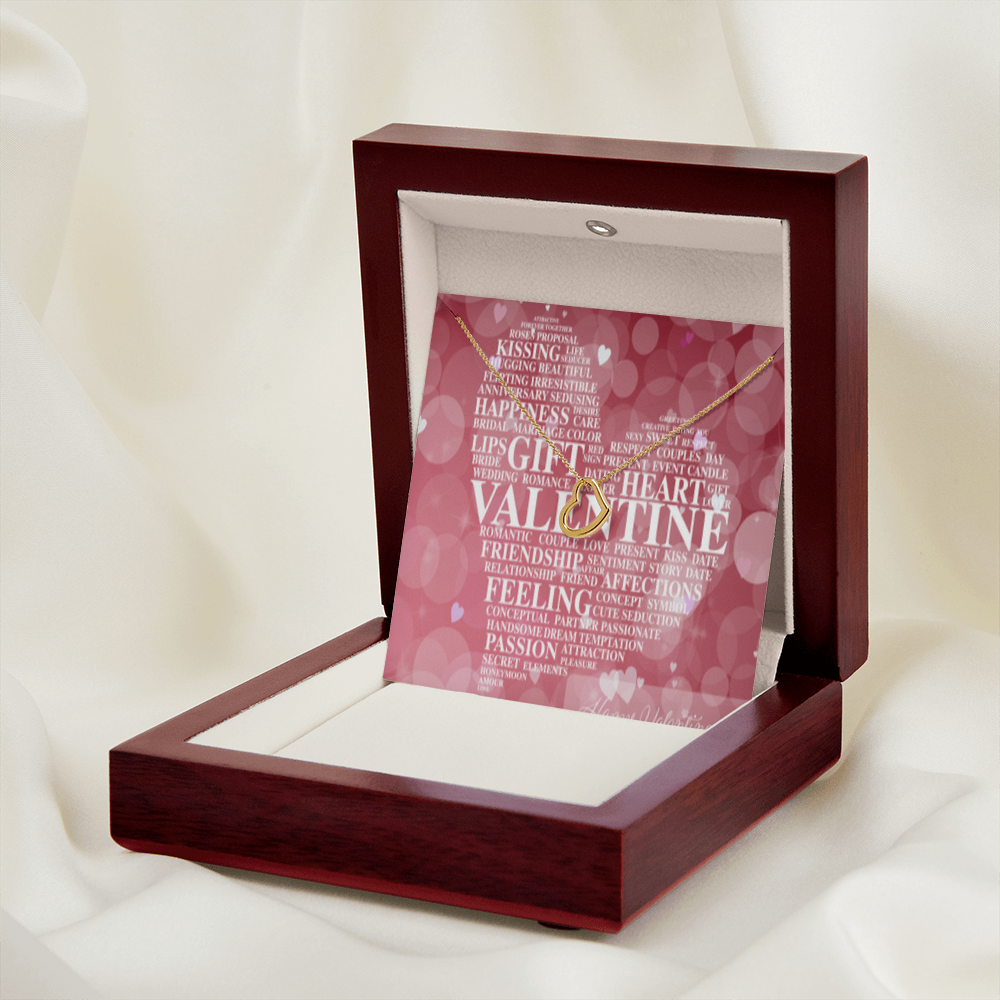 VALENTINE'S DAY DELICATE HEART NECKLACE
