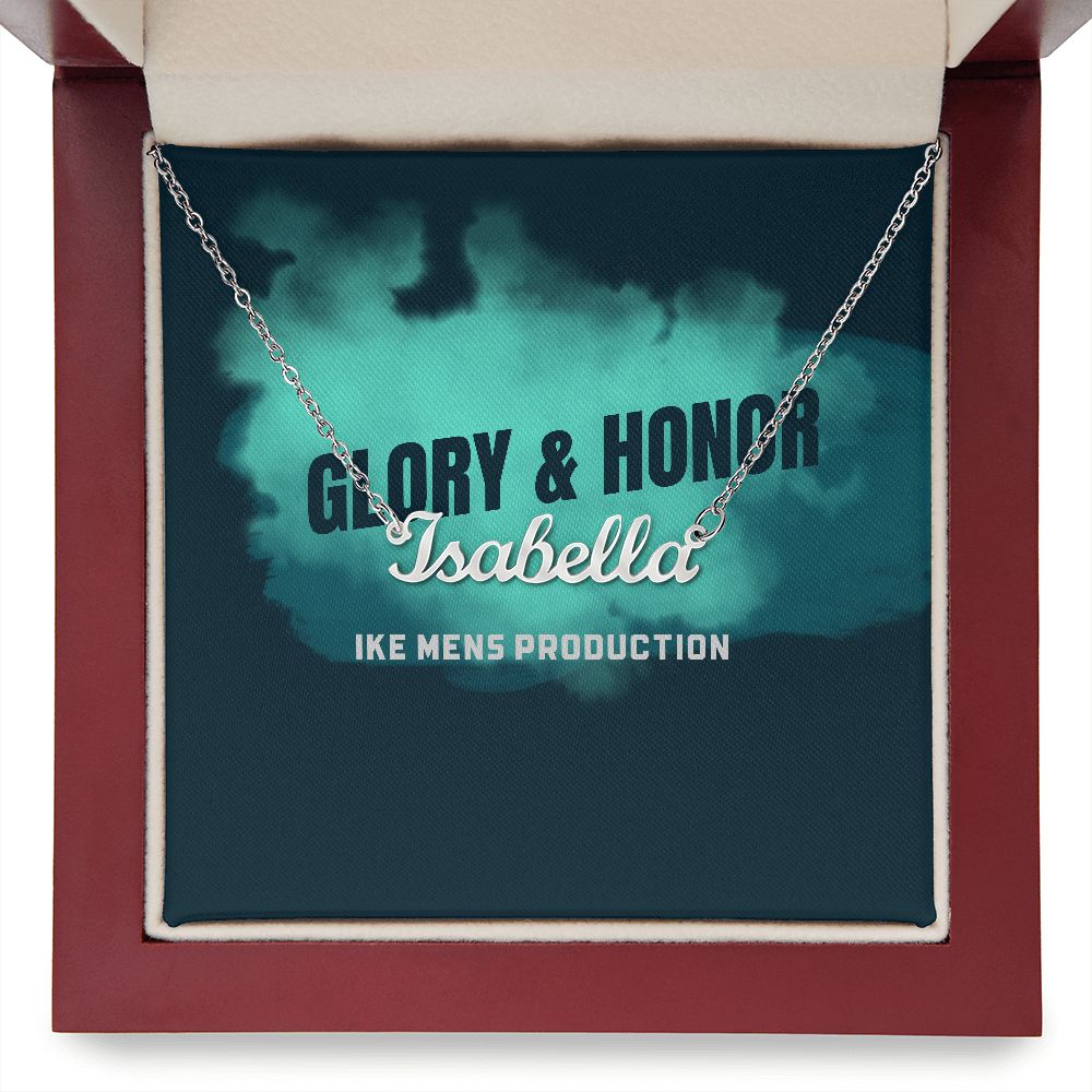 GLORY & HONOR PERSONALIZED NAME NECKLACE