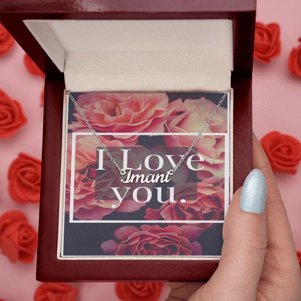 I LOVE YOU Name NeckIace