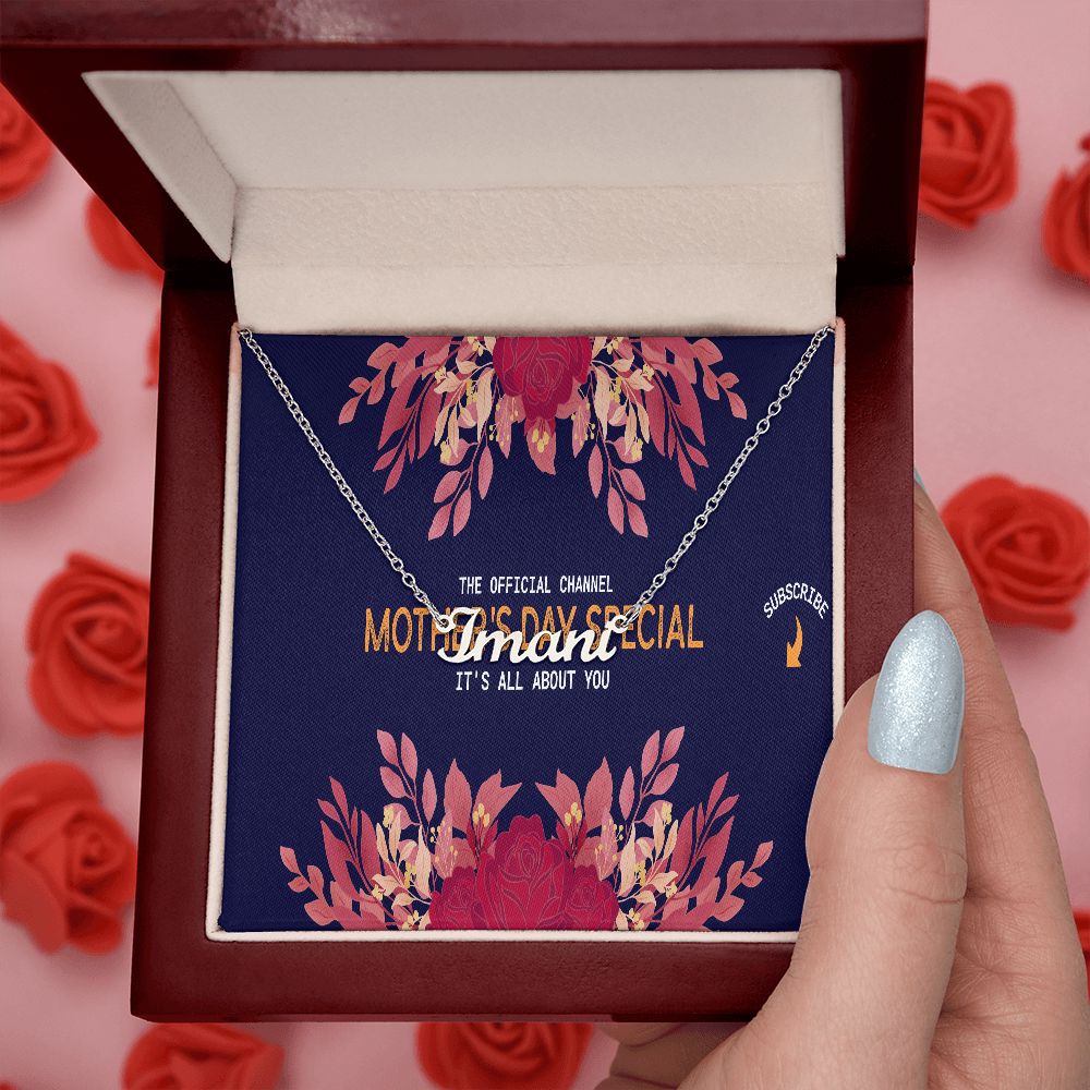 Happy Mother's Day Name Necklace