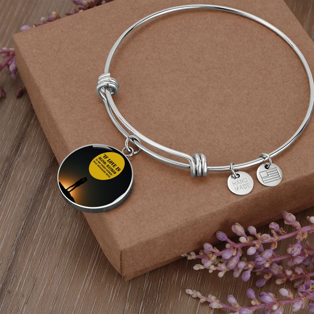 IKE MENS QUOTE CIRCLE BANGLE