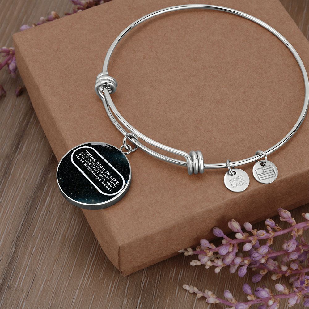 IKE MENS QUOTE CIRCLE BANGLE
