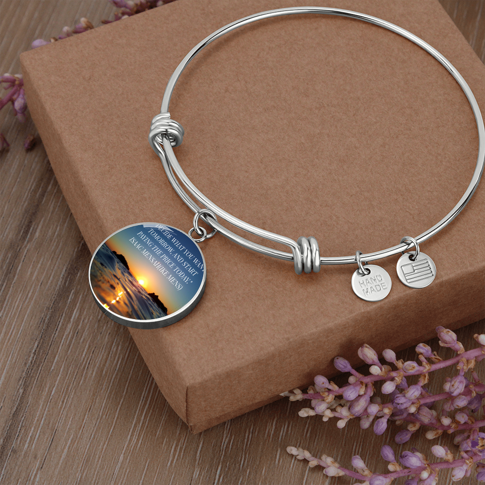 IKE MENS QUOTE CIRCLE BANGLE