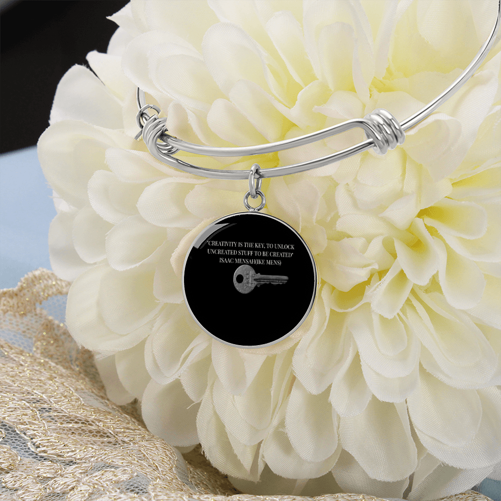 IKE MENS QUOTE CIRCLE BANGLE