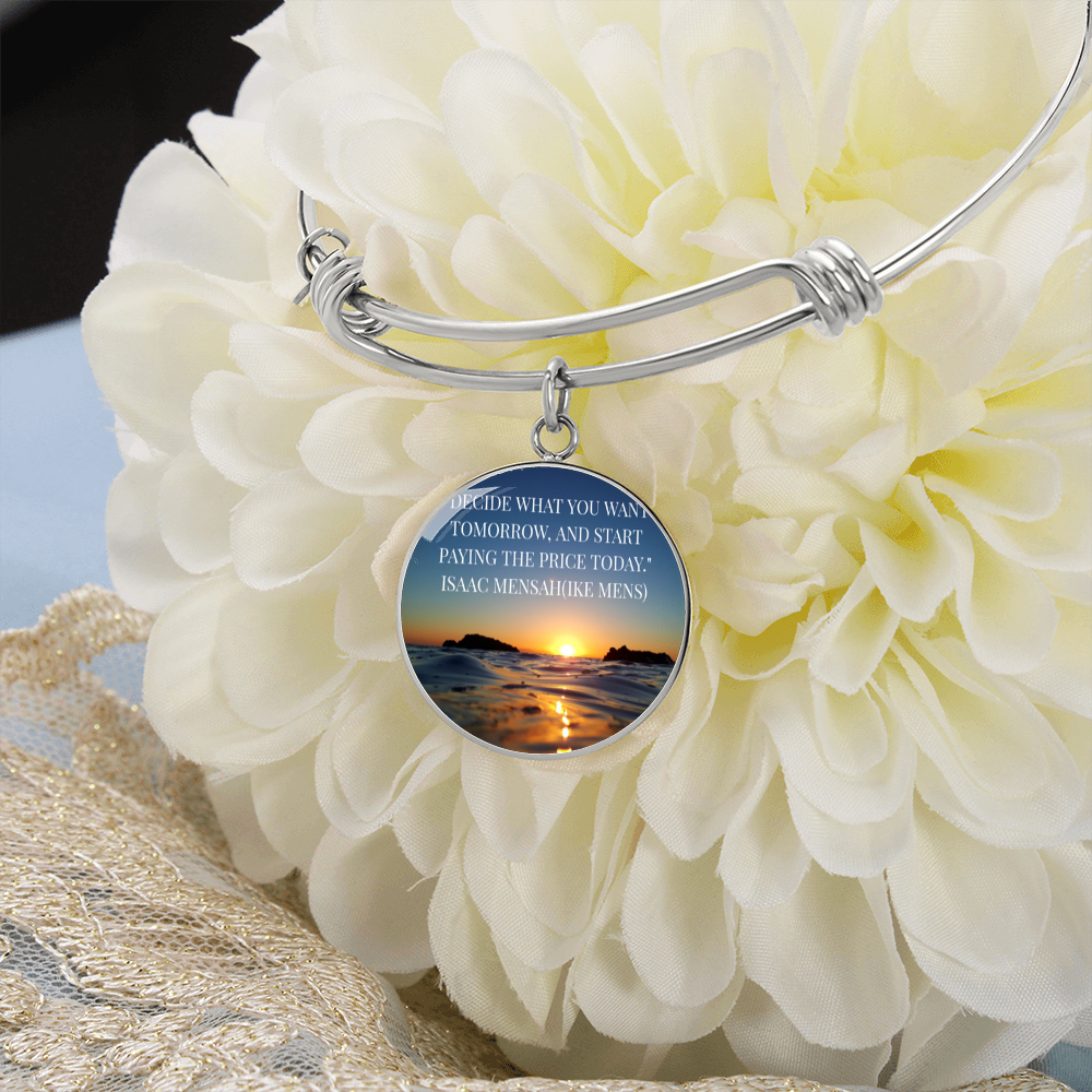 IKE MENS QUOTE CIRCLE BANGLE