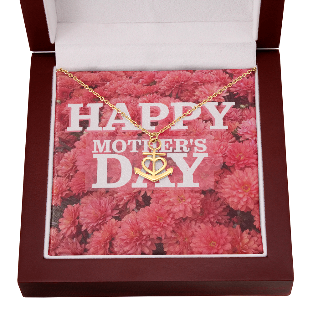 Happy Mother's Day Anchor Necklace