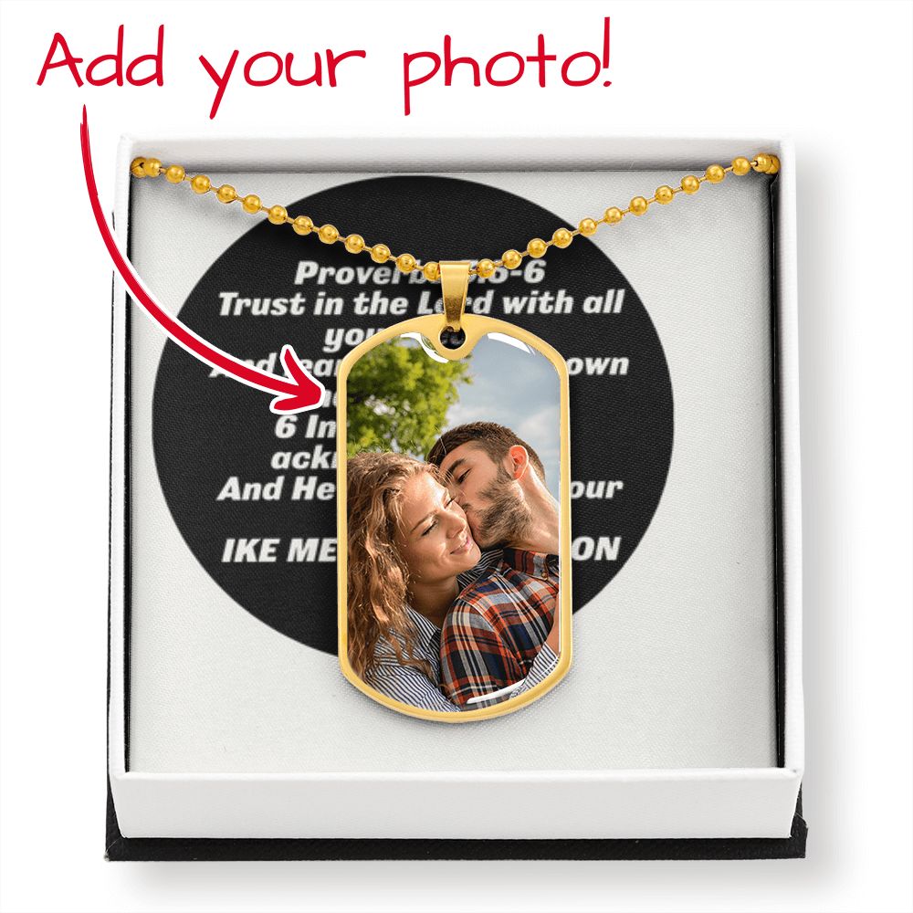 Proverbs Military Necklace