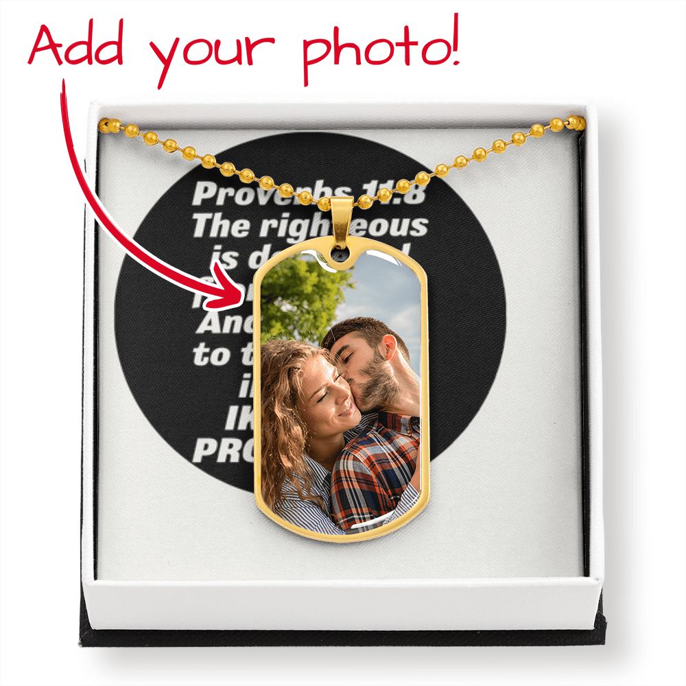 Proverbs Military Necklace