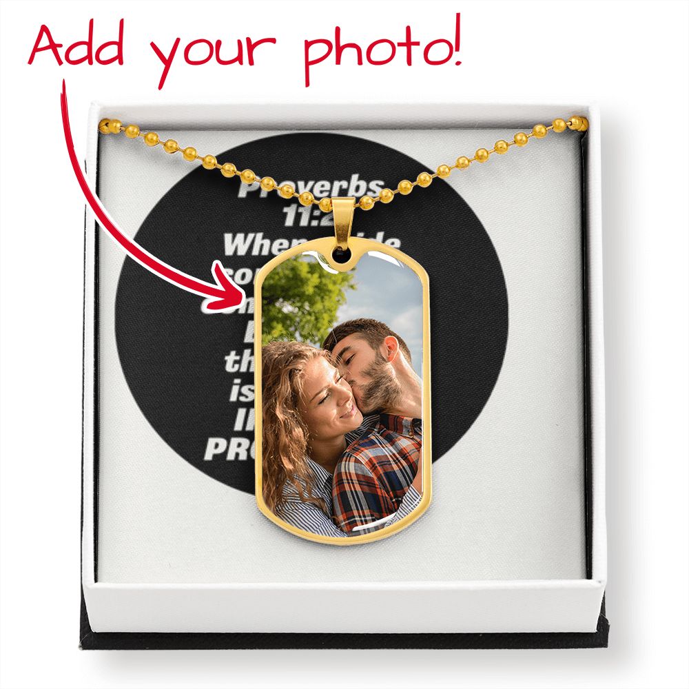 Proverbs Military Necklace