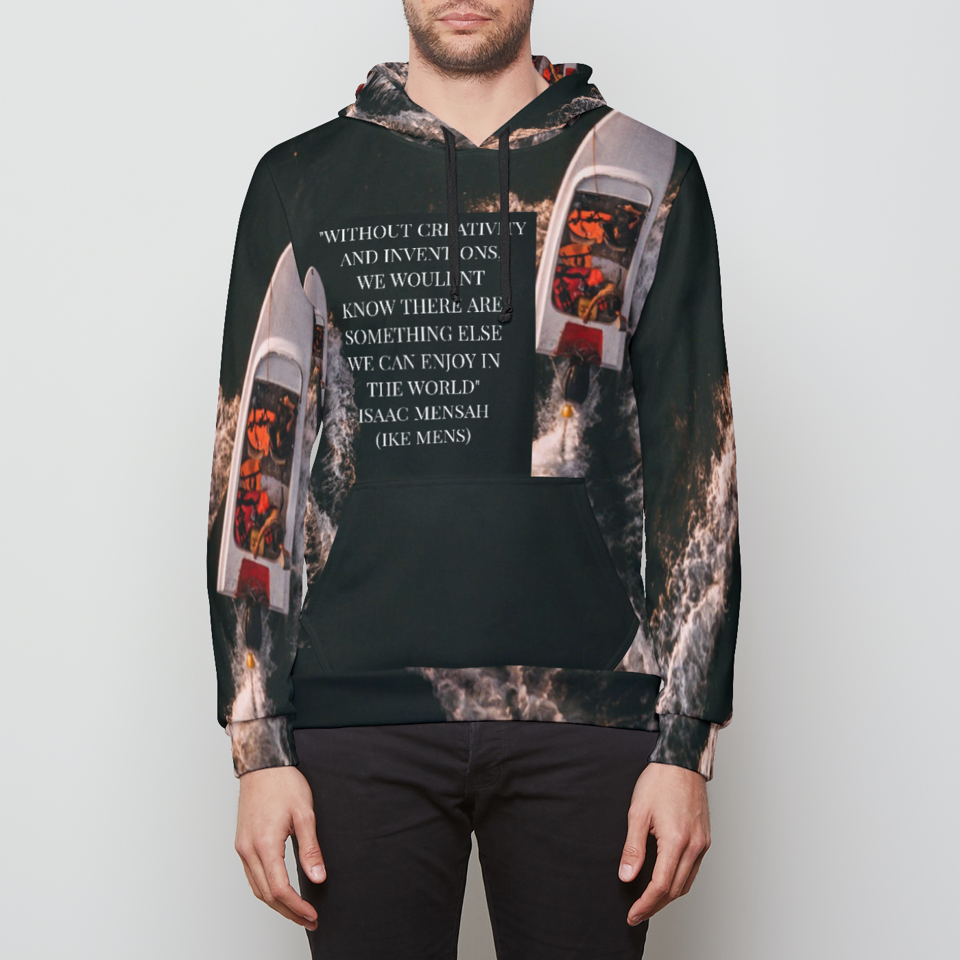 IKE MENS QUOTE P Unisex Pullover Hoodie