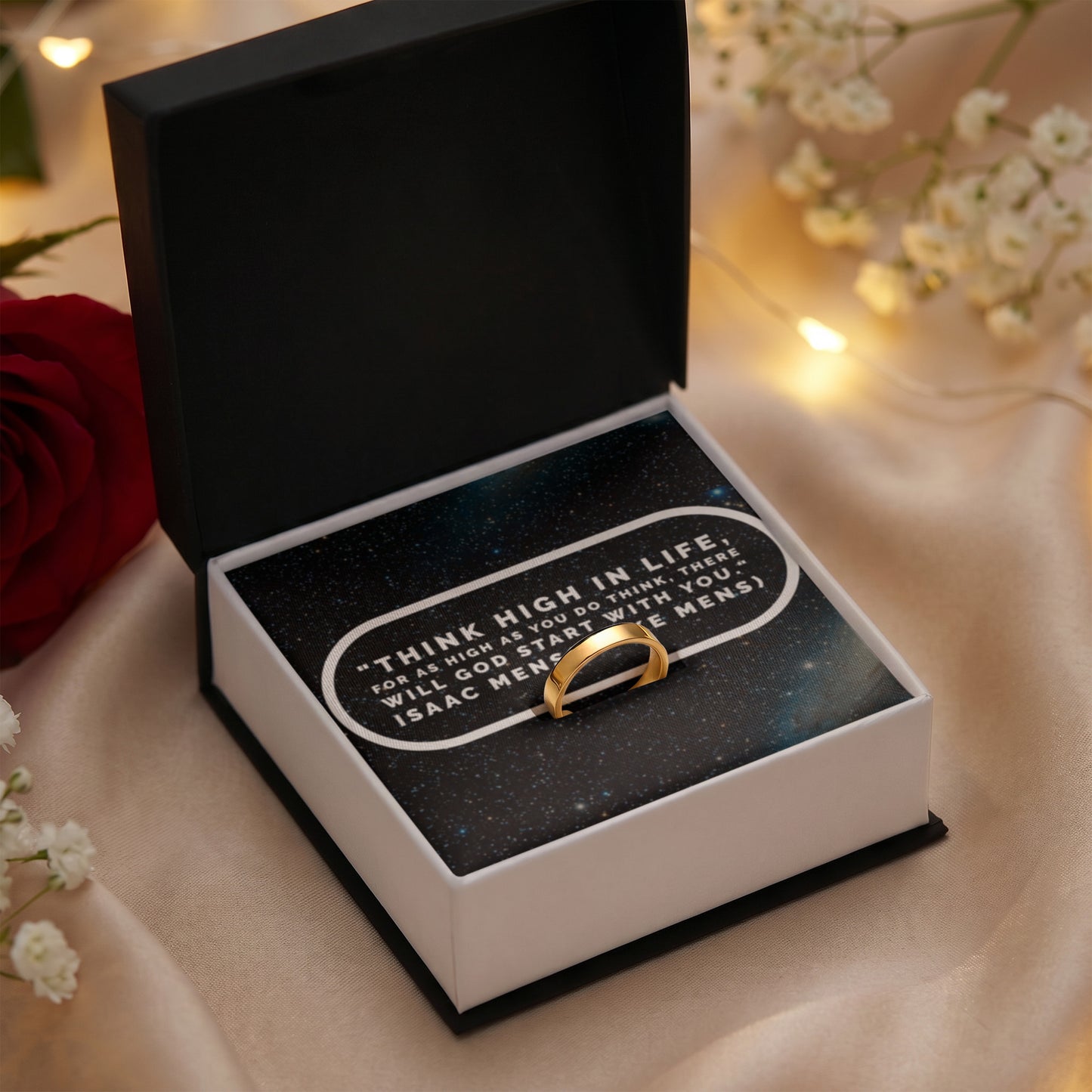 IKE MENS Quote Engraved Women's Ring
