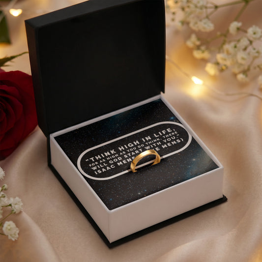 IKE MENS Quote Engraved Women's Ring
