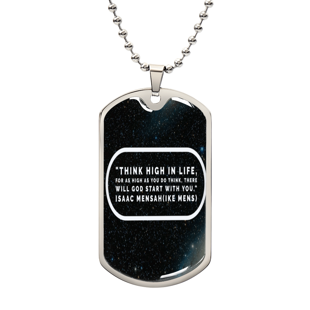 IKE MENS QUOTE MILITARY CHAIN